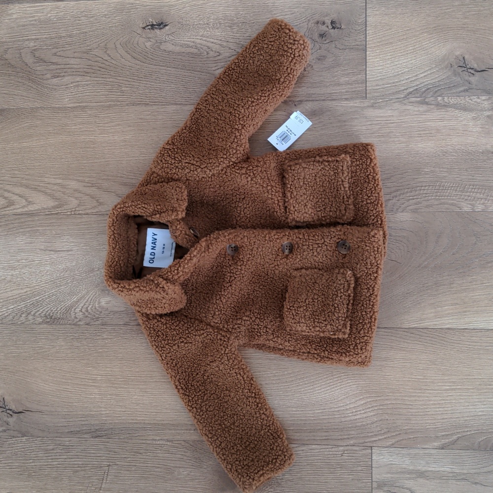 Old Navy Teddy coat 12-18 months